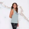 Salty Crew Womens Stay Glassy Muscle Tank - Sage Green -Surf Pro Shop unnamed 23