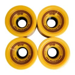 Yow Skateboards Ura Wheel Set 66mm X 51mm 80a Yellow 4-Pack