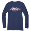 Seaside Surf Shop Mens Vintage Logo L/S Tee - Navy -Surf Pro Shop vintage nvy longsleve logo back