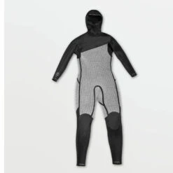 Volcom Modulator 4/3mm Hooded Chest Zip Wetsuit - Black FA23 -Surf Pro Shop vlcm 0003 Layer6