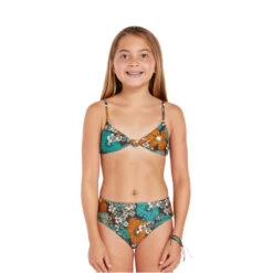 Volcom Girls Nothing Bud Love Swim Set - Jade