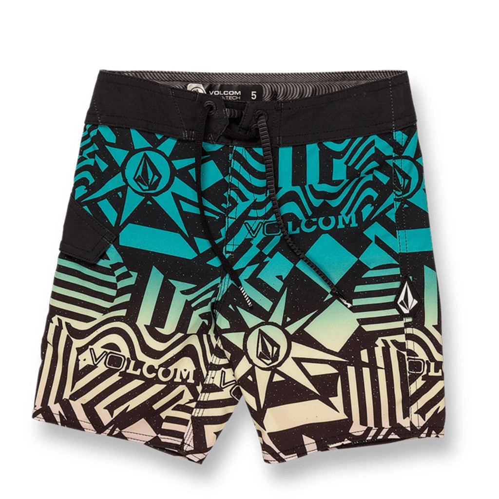 Volcom Mod Ringer Little Boys Tech Trunks - Black 3 Volcom Mod Ringer Little Boys Tech Trunks - Black