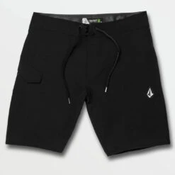 Volcom Mens Lido Solid Mod 20 Boardshort - Black -Surf Pro Shop volcom 0008 SOLIDLIDOMOD20