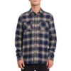 Volcom Mens Tone Stone L/S Shirt - Indigo -Surf Pro Shop volcom 0029 A0531904INDLarge