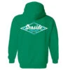 Seaside Surf Shop Youth Vintage Logo Pullover Hoody - Kelly Green -Surf Pro Shop youth back kellygreen retro logo