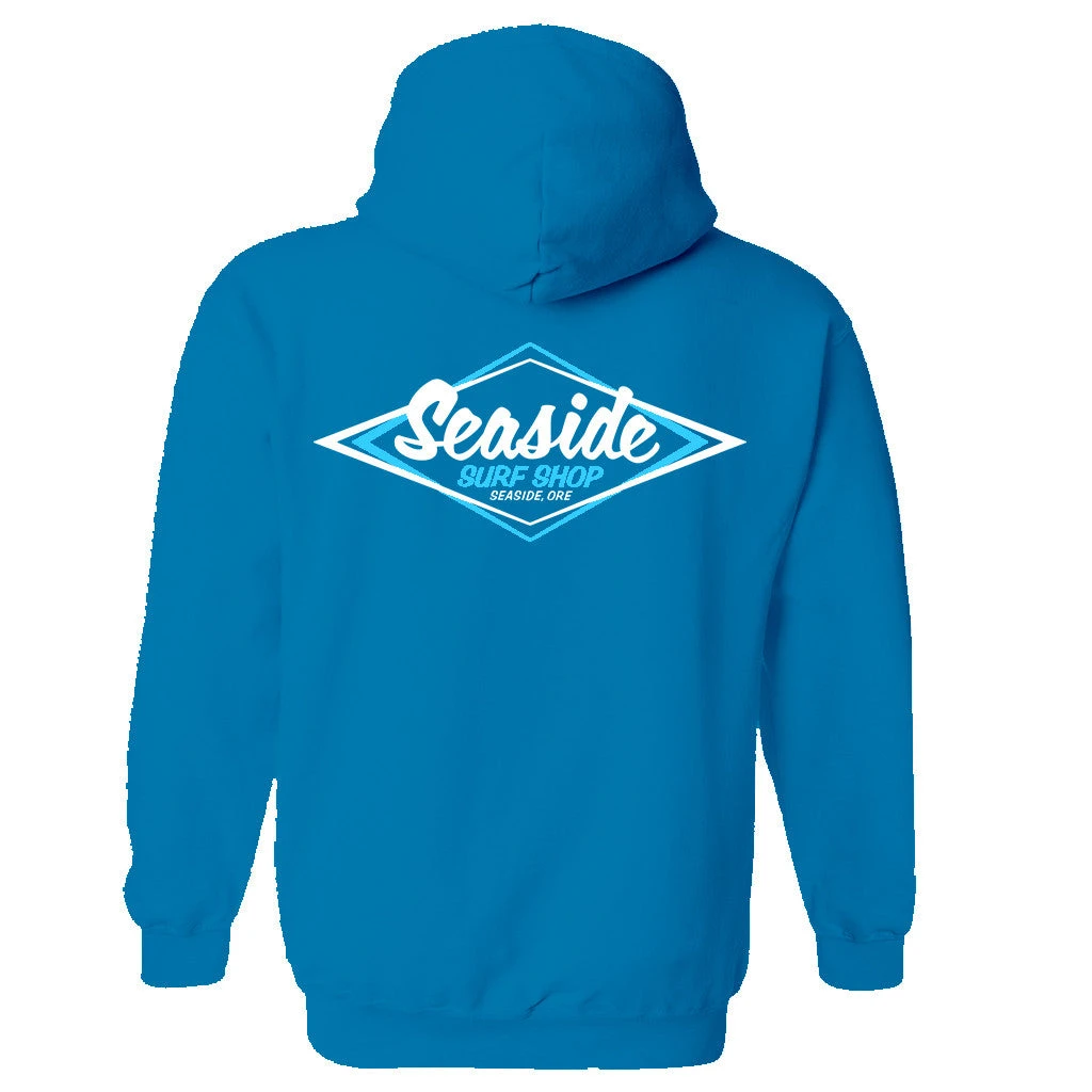 Seaside Surf Shop Youth Vintage Logo Pullover Hoody - Sapphire Blue 3 Seaside Surf Shop Youth Vintage Logo Pullover Hoody - Sapphire Blue