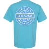 Mr. Zog's Sex Wax Pinstripe Comfort Tee - Lagoon Blue